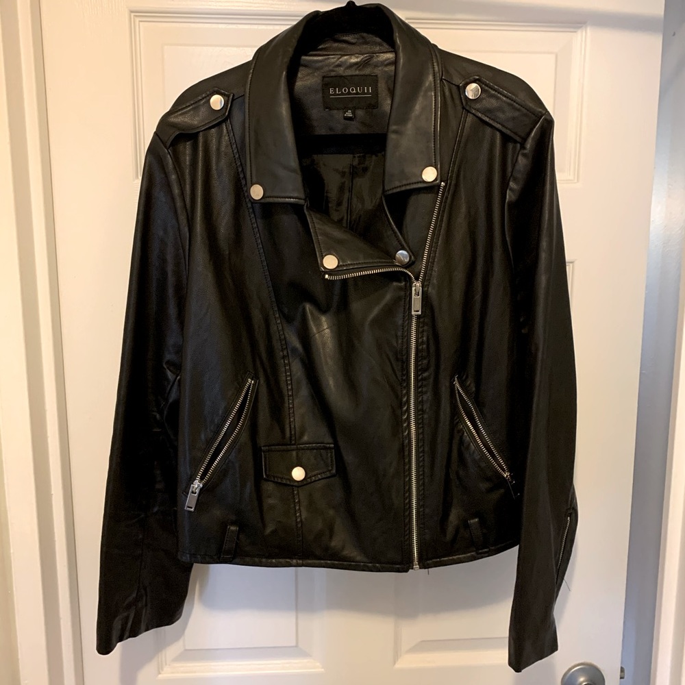 Eloquii leather Moto Jacket